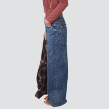 Carica l&#39;immagine nel visualizzatore di Gallery, Dixie jeans palazzo con rotture 100% cotone Art P881Y081
