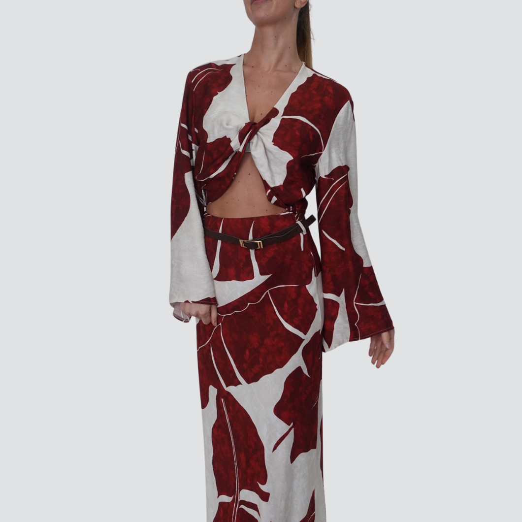 Haveone blusa annodata 85% viscosa Art CVS-N363