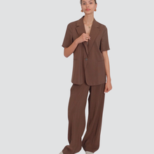 Carica l&#39;immagine nel visualizzatore di Gallery, Haveone pantalone con cintura 84% modal Art PVI-N403
