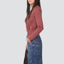 Carica l&#39;immagine nel visualizzatore di Gallery, Dixie body incrociato con accessorio 77% modal Art B067Y005
