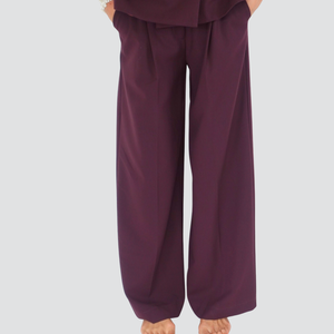 Dixie pantalone palazzo pinces 33% viscosa Art PCHSYIC (giacca Art JDIEYIC)