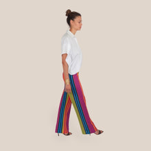 Carica l'immagine nel visualizzatore di Gallery, Vicolo pantalone palazzo riga lurex 48% lurex Art TAB2445
