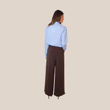 Carica l'immagine nel visualizzatore di Gallery, Vicolo pantalone palazzo pinces con cintura 83% modal Art TAB2072
