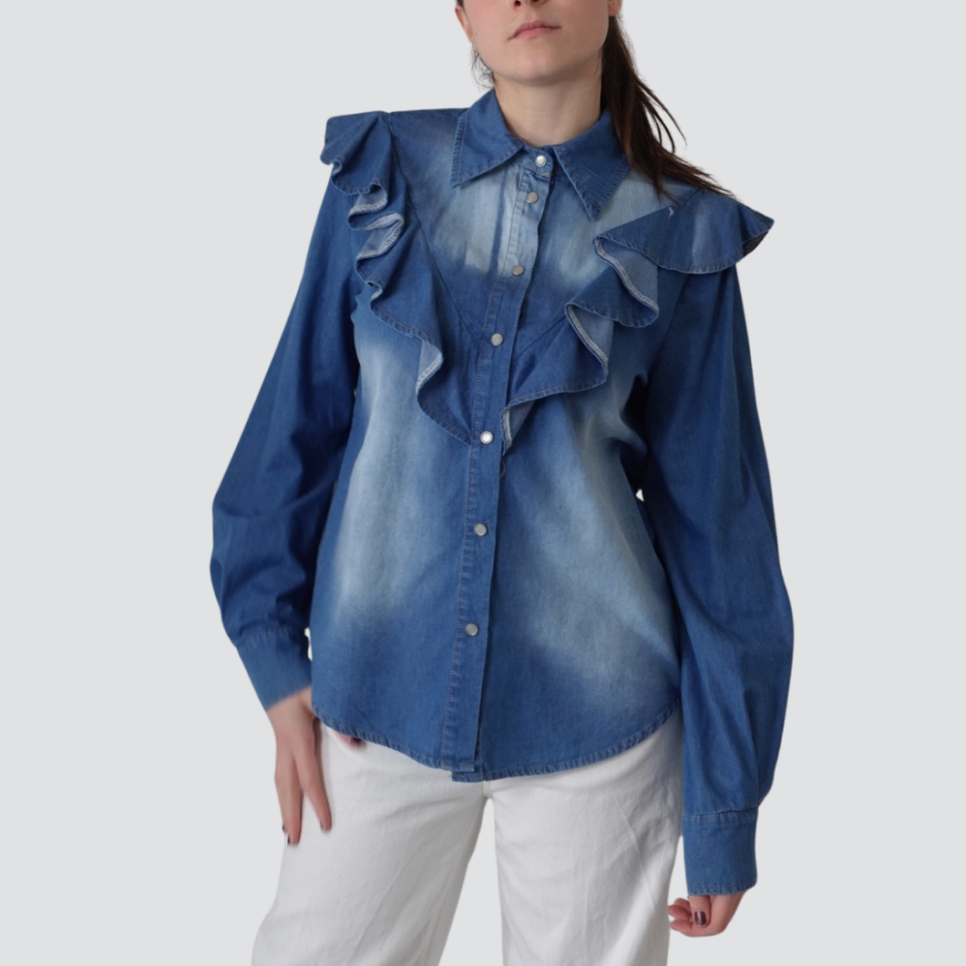 Tensione in camicia chambray 100% cotone Art FI178
