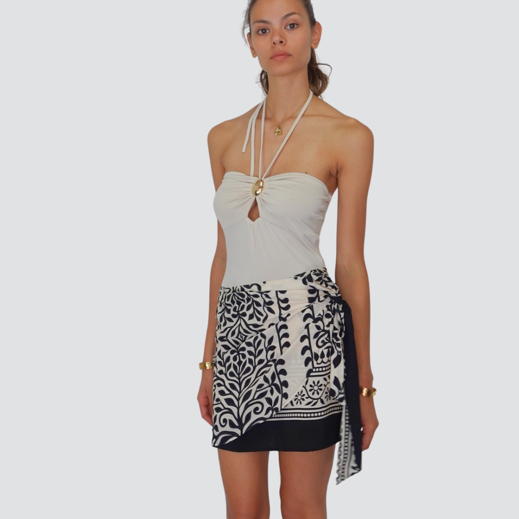 Haveone top body con accessorio 72% viscosa Art BMA-N013