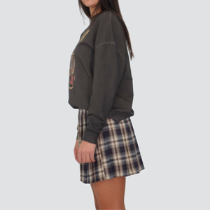 Haveone mini gonna scozzese plisettata flanella Art GJK-P084