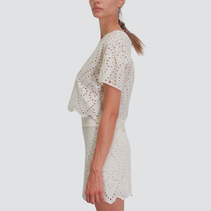 Haveone short sangallo elastico vita 100% cotone Art PWG-N428