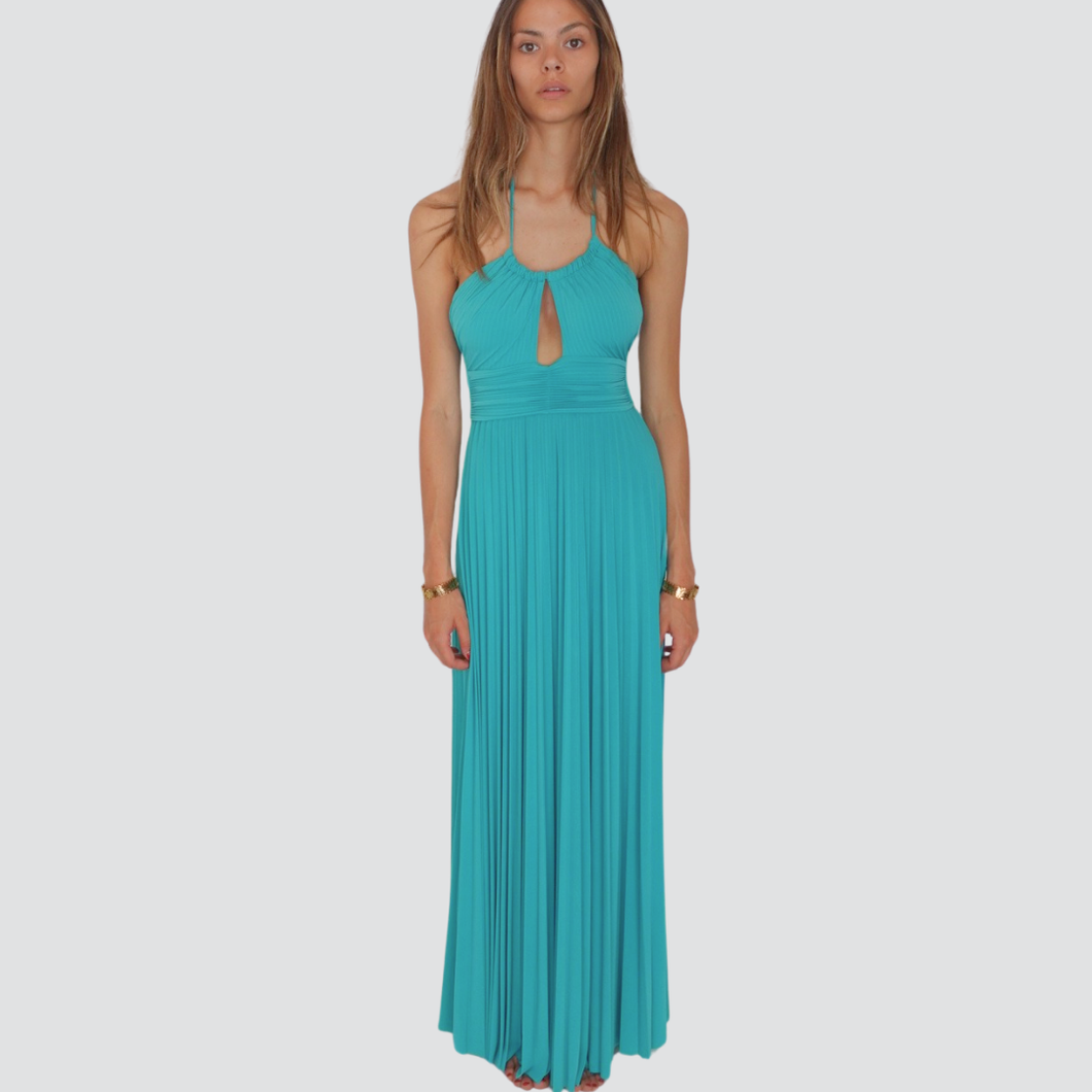 Vicolo abito plissettato schiena nuda Art TD2794