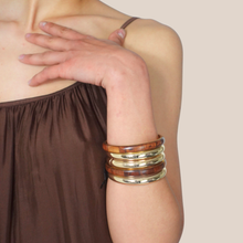 Carica l'immagine nel visualizzatore di Gallery, Dixie bracciale legno e metallo Art 1241A050

