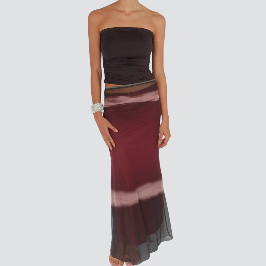 Dixie gonna lunga colorata tulle foderata Art GDBFYMA