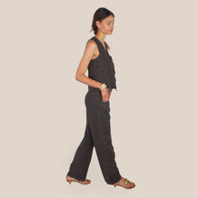 Carica l'immagine nel visualizzatore di Gallery, Tensione in pantalone baloon 100% lino Art S26PE58
