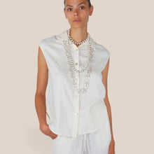 Carica l'immagine nel visualizzatore di Gallery, Haveone camicia over burro 45% viscosa 55% lino Art CNO-Q457
