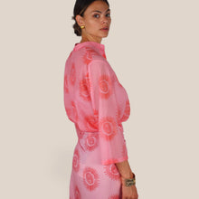 Carica l'immagine nel visualizzatore di Gallery, Tensione in camicia over stampa 100% cotone Art PE260402
