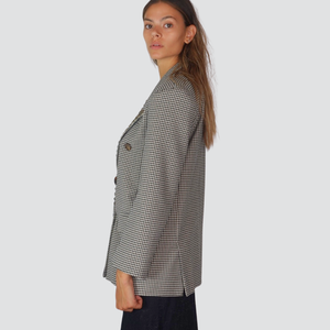 Tensione in giacca over rever borchiato foderata 50% cotone Art 37365