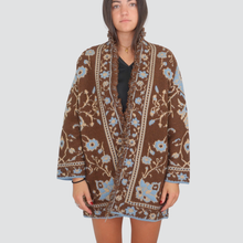 Carica l&#39;immagine nel visualizzatore di Gallery, Dixie giacca kimono ricamo fantasia con tasche Art m768y174
