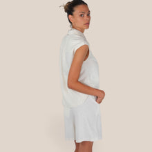 Carica l'immagine nel visualizzatore di Gallery, Haveone camicia over burro 45% viscosa 55% lino Art CNO-Q457
