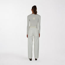 Carica l'immagine nel visualizzatore di Gallery, Vicolo pantalone burro gampa ampia velluto 100% cotone Art DAC5303
