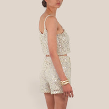 Carica l'immagine nel visualizzatore di Gallery, Haveone shorts crochet con paillettes Art PMA-Q248
