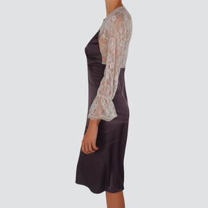 Dixie abito pizzo e satin 97% viscosa Art A352Y047