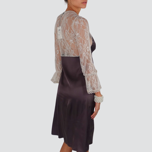 Dixie abito pizzo e satin 97% viscosa Art A352Y047