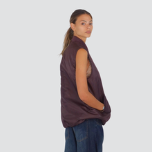 Carica l&#39;immagine nel visualizzatore di Gallery, Dixie bomber gilet con zip vinaccia Art V648Y065
