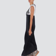 Carica l&#39;immagine nel visualizzatore di Gallery, Dixie abito t-shirt spallini sottoveste satin pizzo Art A073Y049
