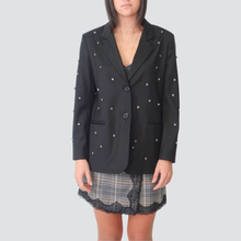 Carica l&#39;immagine nel visualizzatore di Gallery, Dixie blazer over foderato con applicazione 31% viscosa Art JDLMKIIU
