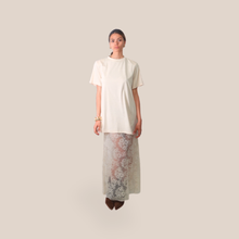 Carica l'immagine nel visualizzatore di Gallery, Haveone abito t-shirt over con pizzo 100% cotone Art AVS-Q082
