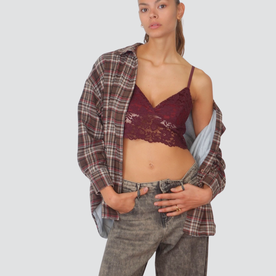 Dixie top crop pizzo Art RAZ8YIN