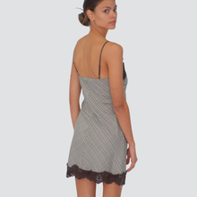 Carica l&#39;immagine nel visualizzatore di Gallery, Haveone abito sottoveste con pizzo 32% viscosa Art AMA-P059
