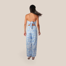 Carica l'immagine nel visualizzatore di Gallery, Tensione in pantalone palazzo elastico vita 100% viscosa Art PE260580
