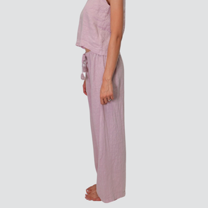 Tensionen in pantalone puro lino con coulisse Art S25PI61