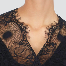 Carica l&#39;immagine nel visualizzatore di Gallery, Philia Loft top pizzo scollatura schiena 100% viscosa Art D01E0459
