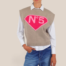 Carica l'immagine nel visualizzatore di Gallery, Tensione in gilet n°5 misto lana Art W6HMT11A400
