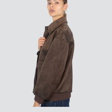 Carica l&#39;immagine nel visualizzatore di Gallery, Dixie bomber suede foderato con zip Art UAAZKCS
