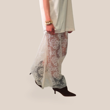 Carica l'immagine nel visualizzatore di Gallery, Haveone abito t-shirt over con pizzo 100% cotone Art AVS-Q082
