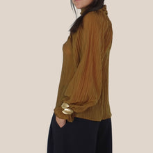 Carica l'immagine nel visualizzatore di Gallery, Philia Loft camicia olio  manica ampia 68% cotone Art A03N0070
