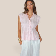 Carica l'immagine nel visualizzatore di Gallery, Tensione in camicia sfiancata 100% lino Art S26CL19
