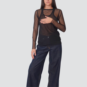 Philia Loft maglia tulle con canotta Art D01E0530