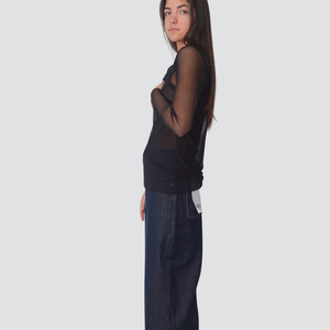 Philia Loft maglia tulle con canotta Art D01E0530