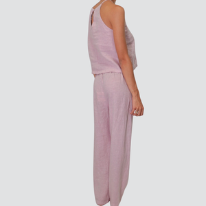 Tensionen in pantalone puro lino con coulisse Art S25PI61