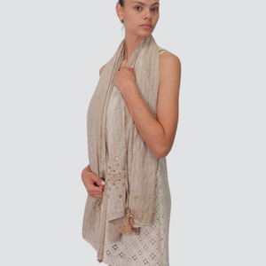 Susy mix stola ricamata 100% cotone Art SP251007