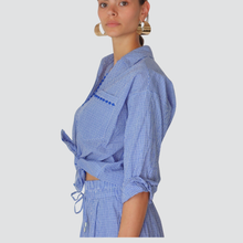 Carica l&#39;immagine nel visualizzatore di Gallery, Tensione in completo camicia short quadretti 99% cotone Art S25XD99
