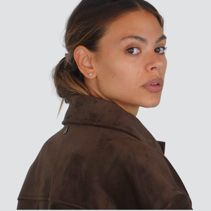 Dixie bomber suede foderato con zip Art UAAZKCS