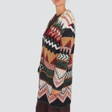 Carica l&#39;immagine nel visualizzatore di Gallery, Dixie giacca cardigan fantasia con bottoni Art M440Y170
