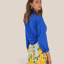Carica l'immagine nel visualizzatore di Gallery, Haveone camicia over royal 100% cotone Art  CFW-Q408
