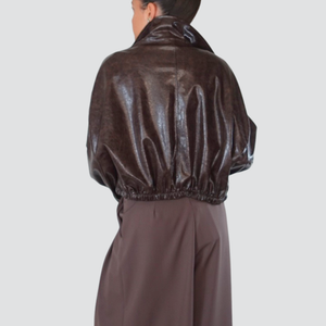 Haveone bomber lucido elastico fondo Art KJK-P072