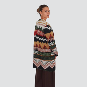 Dixie giacca cardigan fantasia con bottoni Art M440Y170