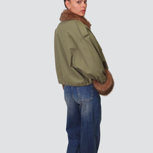 Carica l&#39;immagine nel visualizzatore di Gallery, Philia Loft parka foderato collo e polsini eco-pelliccia 100% cotone Art D01E0529
