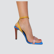 Carica l&#39;immagine nel visualizzatore di Gallery, Ovyè dècolettè fibbie colorate vera pelle tacco 10 cm Art SF018
